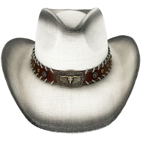 4431 Straw Cowboy Hat Men Cowgirl Hats Women Sun Sombreros Vagueros